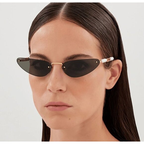 NEW GUCCI SUNGLASSES GOLD WOMEN CAT EYE EYEWEAR GUCCI GG1920S 001 main image 13